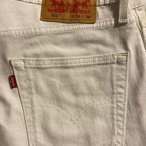 Levi’s 511 Men’s Slim Fit White Jeans